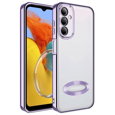 Galaxy M14 Kılıf Kamera Lens Korumalı Logo Gösteren İnce Hafif Novatech