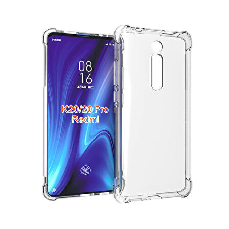 Xiaomi Redmi K20 Kılıf Zore Nitro Anti Shock Silikon-Renksiz