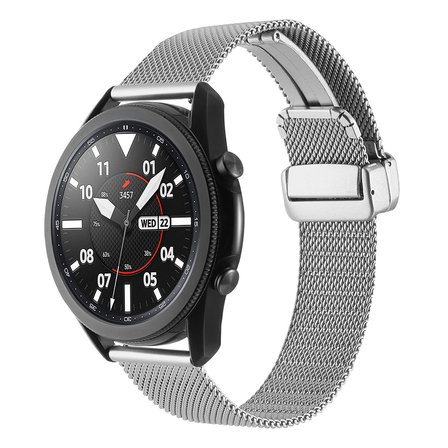 Amazfit Pace Uyumlu KRD-85 22mm Metal MKST Kordon-Gold