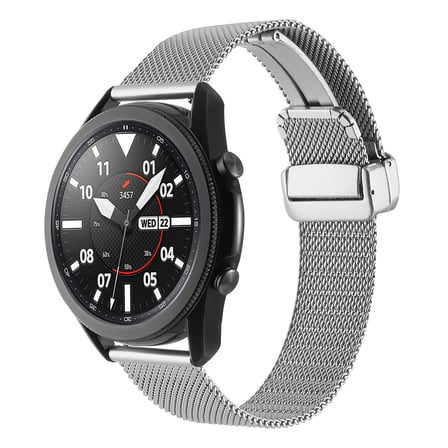 Gear S3 (22mm) Uyumlu KRD-85 22mm Metal Zore Kordon-Gümüş
