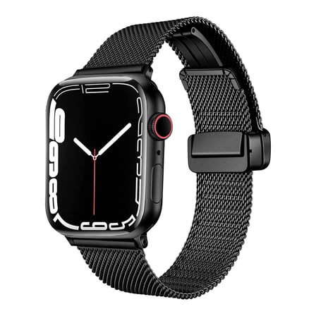 Watch Ultra 49mm Uyumlu KRD-85 Metal Zore Kordon-Siyah