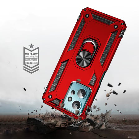Xiaomi Redmi Note 12 4G Kılıf Kamera Koruyucu Manyetik Standlı Tank Koruma Novatech