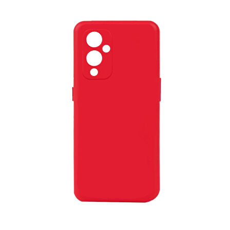 One Plus 9 Kılıf Zore Biye Silikon-Kırmızı