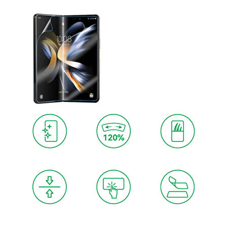 Galaxy Z Fold 3 Uyumlu Zore Hizalama Aparatlı S-Fit Body Ekran Koruyucu