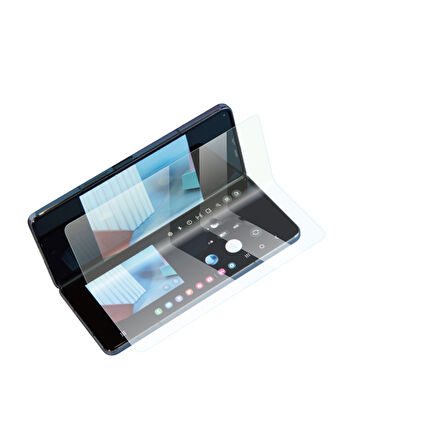 Galaxy Z Fold 3 Uyumlu Zore Hizalama Aparatlı S-Fit Body Ekran Koruyucu
