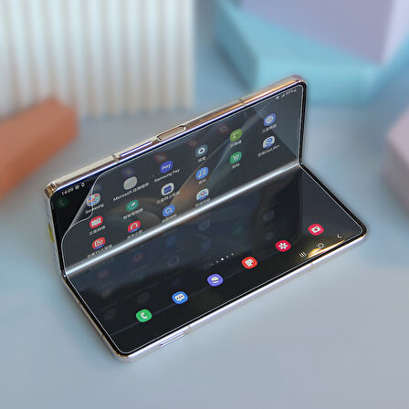 Galaxy Z Fold 3 Uyumlu Zore Hizalama Aparatlı S-Fit Body Ekran Koruyucu