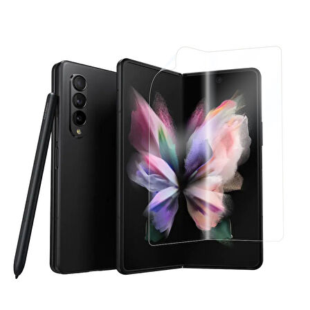 Galaxy Z Fold 3 Uyumlu Zore Hizalama Aparatlı S-Fit Body Ekran Koruyucu