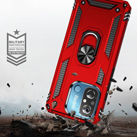 Xiaomi Redmi 12C Kılıf Zore Vega Kapak-Mavi