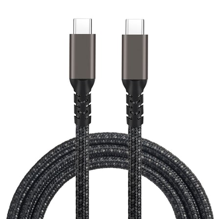 Siyah 2.Jenerasyon Type-C to Type-C USB3.2 PD Data Kablosu 100W 20Gbps 4K@60Hz 0.5 Metre-Zore