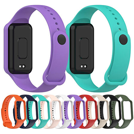 Xiaomi Amazfit Band 7 Uyumlu KRD-87 Uyumlu Zore Kordon-Lacivert