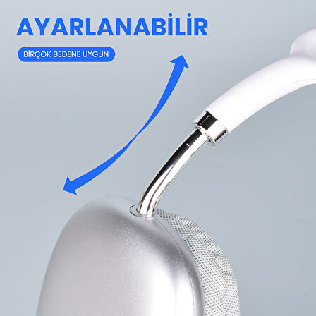 ​OMSY P9 Hi-Fi Ses Kalitesi Ayarlanabilir ve Katlanabilir Kulak Üstü Bluetooth Kulaklık-Kırmızı