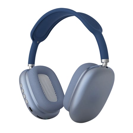​NVTH P9 Hi-Fi Ses Kalitesi Ayarlanabilir ve Katlanabilir Kulak Üstü Bluetooth Kulaklık-Mavi