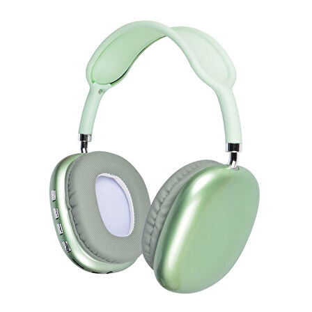 ​EFFX P9 Hi-Fi Ses Kalitesi Ayarlanabilir ve Katlanabilir Kulak Üstü Bluetooth Kulaklık-Yeşil