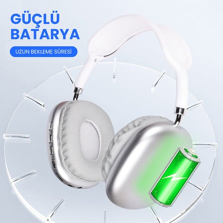 Maks Technology P10 Hi-Fi Ses Kalitesi Ayarlanabilir ve Katlanabilir Kulak Üstü Bluetooth Kulaklık - Yeşil