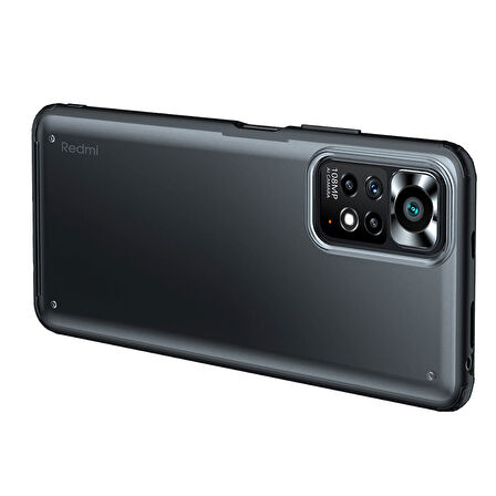 Xiaomi Redmi Note 11S Global Kılıf Zore Volks Kapak-Siyah