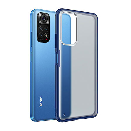 Xiaomi Redmi Note 11 Global Kılıf Zore Volks Kapak-Lacivert