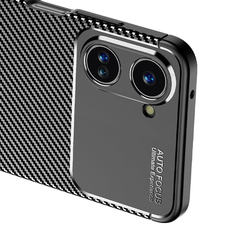 Realme 10 4G Kılıf Karbon Görünümlü Silikon Kamera Korumalı Üstün Koruma TKMR
