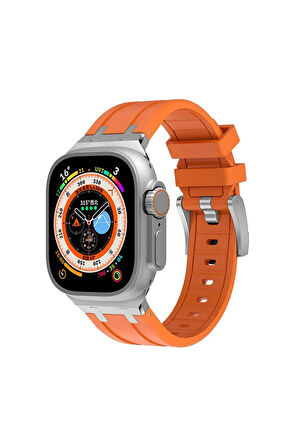 Apple Watch Ultra 49mm Uyumlu Krd-89 Uyumlu Kordon-beyaz