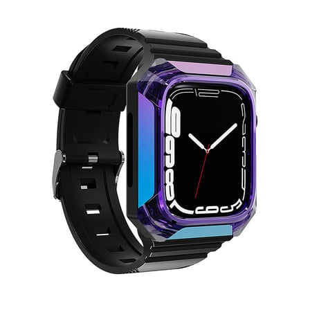 Watch 42mm Uyumlu KRD-88 Sert PC Kasa Koruyuculu Uyumlu Zore Kordon-Kırmızı