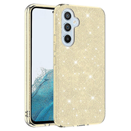Galaxy A14 Uyumlu Zore Shining Silikon-Gold