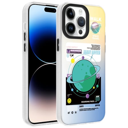 iPhone 14 Pro Max Kılıf Vibe Desenli Kamera Yükseltili Mat Parmak İzi Tutmayan Silikon FORUMSHOP