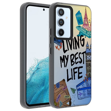 Galaxy A14 Kılıf Vibe Desenli Kamera Yükseltili Mat Parmak İzi Tutmayan Silikon SVTEK