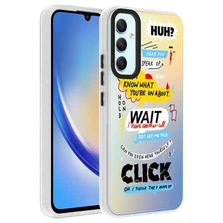 Galaxy A24 Kılıf Vibe Desenli Kamera Yükseltili Mat Parmak İzi Tutmayan Silikon SystemCom