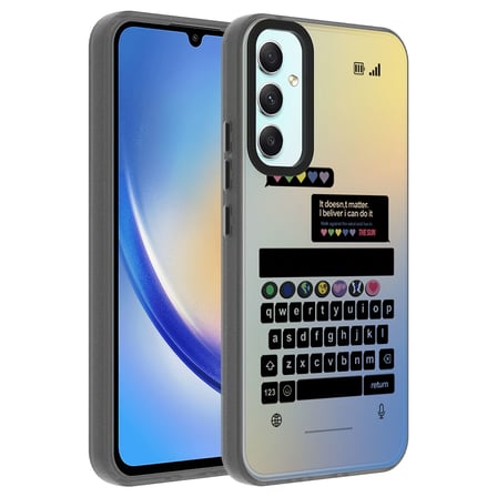 Galaxy A24 Kılıf Vibe Desenli Kamera Yükseltili Mat Parmak İzi Tutmayan Silikon FORUMSHOP