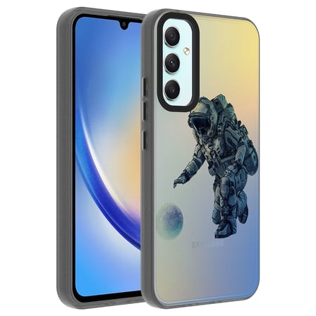 Galaxy A24 Kılıf Vibe Desenli Kamera Yükseltili Mat Parmak İzi Tutmayan Silikon FORUMSHOP