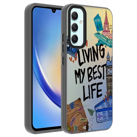 Galaxy A24 Kılıf Vibe Desenli Kamera Yükseltili Mat Parmak İzi Tutmayan Silikon SVTEK