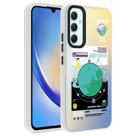 Galaxy A34 Kılıf Vibe Desenli Kamera Yükseltili Mat Parmak İzi Tutmayan Silikon Pazarplus