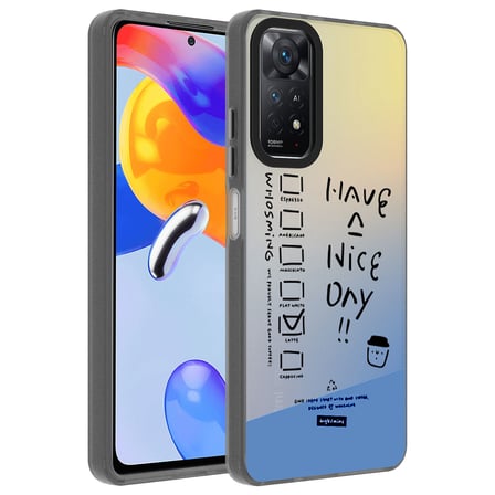 Xiaomi Redmi Note 12 Pro 4G Kılıf Vibe Desenli Kamera Yükseltili Mat Parmak İzi Tutmayan Silikon Ottonova