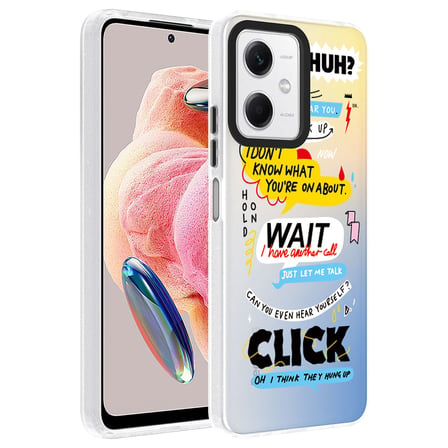 Xiaomi Redmi Note 12 4G Kılıf Vibe Desenli Kamera Yükseltili Mat Parmak İzi Tutmayan Silikon Maks