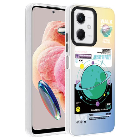 Xiaomi Redmi Note 12 4G Kılıf Vibe Desenli Kamera Yükseltili Mat Parmak İzi Tutmayan Silikon SVTEK