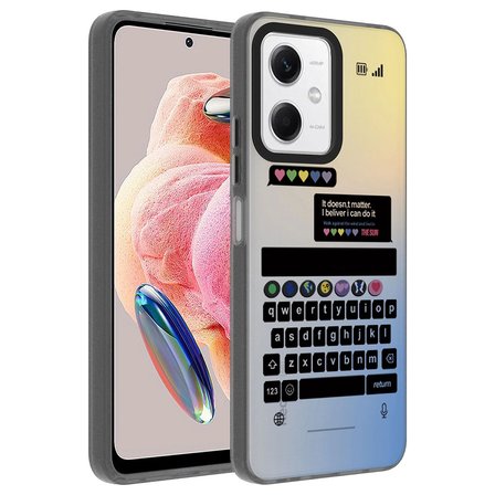 Xiaomi Uyumlu Redmi Note 12 4G Kılıf Desenli Zore Dragon Sert Kapak