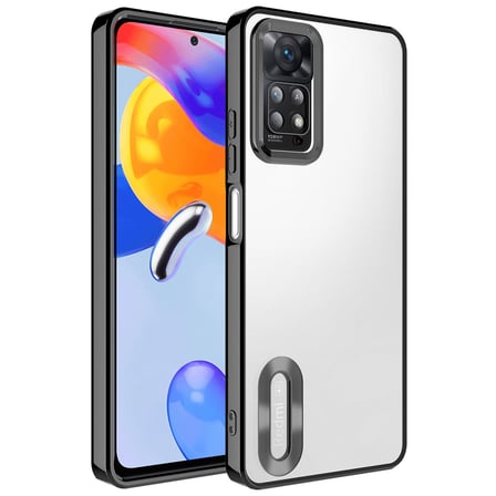 Xiaomi Redmi Note 12 Pro 4G Kılıf Kamera Lens Korumalı Logo Gösteren İnce Hafif Novatech