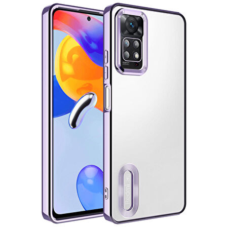 Xiaomi Redmi Note 12 Pro 4G Kılıf Kamera Korumalı Logo Gösteren Omega Kılıf