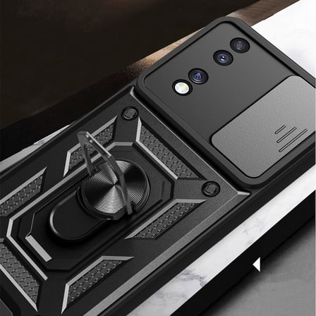 Honor 70 Kılıf Sürgülü Kamera Koruyucu Manyetik Standlı Tank Koruma Novatech