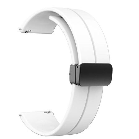Galaxy Watch 42mm KRD-84 20mm Uyumlu Zore Kordon-Beyaz