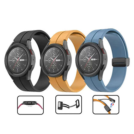 Galaxy Watch 4 Classic 42mm Uyumlu KRD-84 Uyumlu Zore Kordon