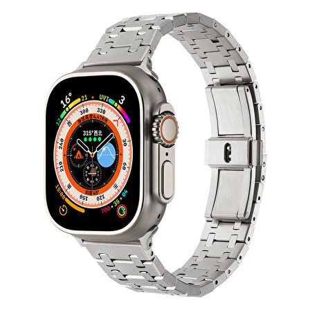 Watch 7 41mm Uyumlu KRD-83 Metal Zore Kordon-Siyah