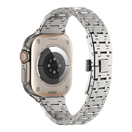 Watch 7 41mm Uyumlu KRD-83 Metal Zore Kordon-Siyah