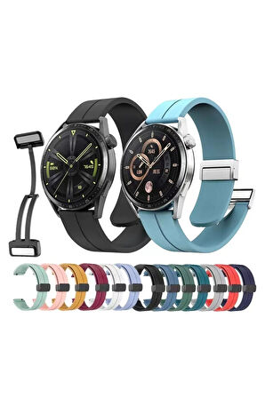 Galaxy Watch 46mm Krd-84 22mm Uyumlu Kordon Mavi