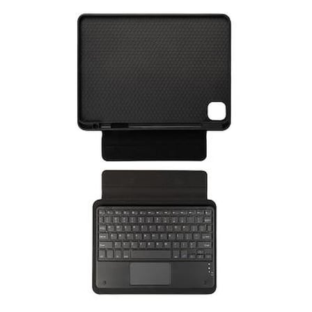 Lexroo iPad Pro 12.9 2022 M2 Border Keyboard Bluetooh Bağlantılı Standlı Klavyeli Tablet ı Kılıf - Siyah