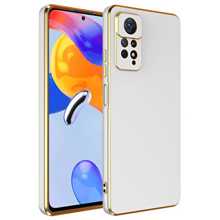 Xiaomi Redmi Note 12 Pro 4G Kılıf Zore Bark Kapak-Beyaz
