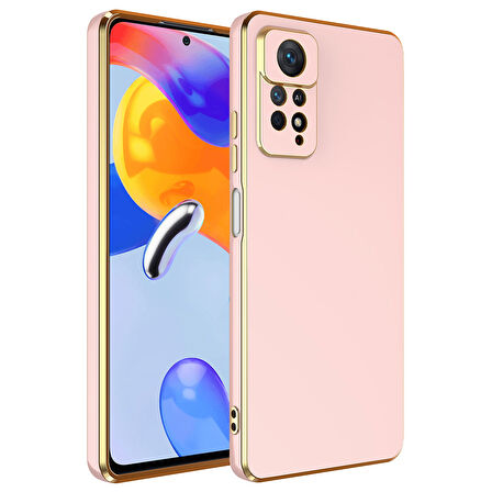 Xiaomi Redmi Note 12 Pro 4G Kılıf Zore Bark Kapak-Rose Gold