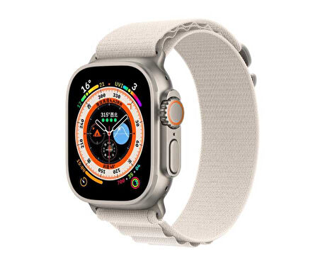 Watch 44mm Uyumlu KRD-74 Hasır Zore Kordon-Beyaz
