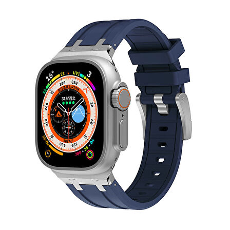 Watch 44mm Uyumlu KRD-89 Uyumlu Zore Kordon-Gümüş
