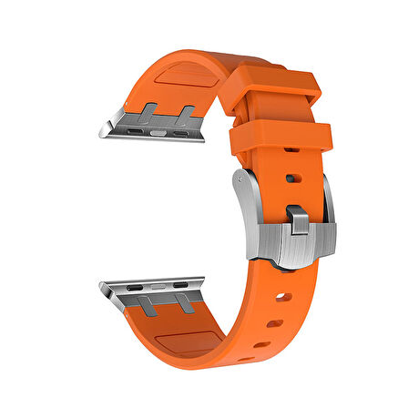 Watch Ultra 49mm Uyumlu KRD-89 Uyumlu Zore Kordon-Gümüş