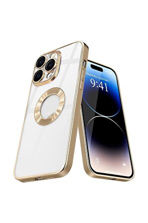 Apple iPhone 15 Pro Kılıf Kamera Korumalı Logo Gösteren Omega Kılıf